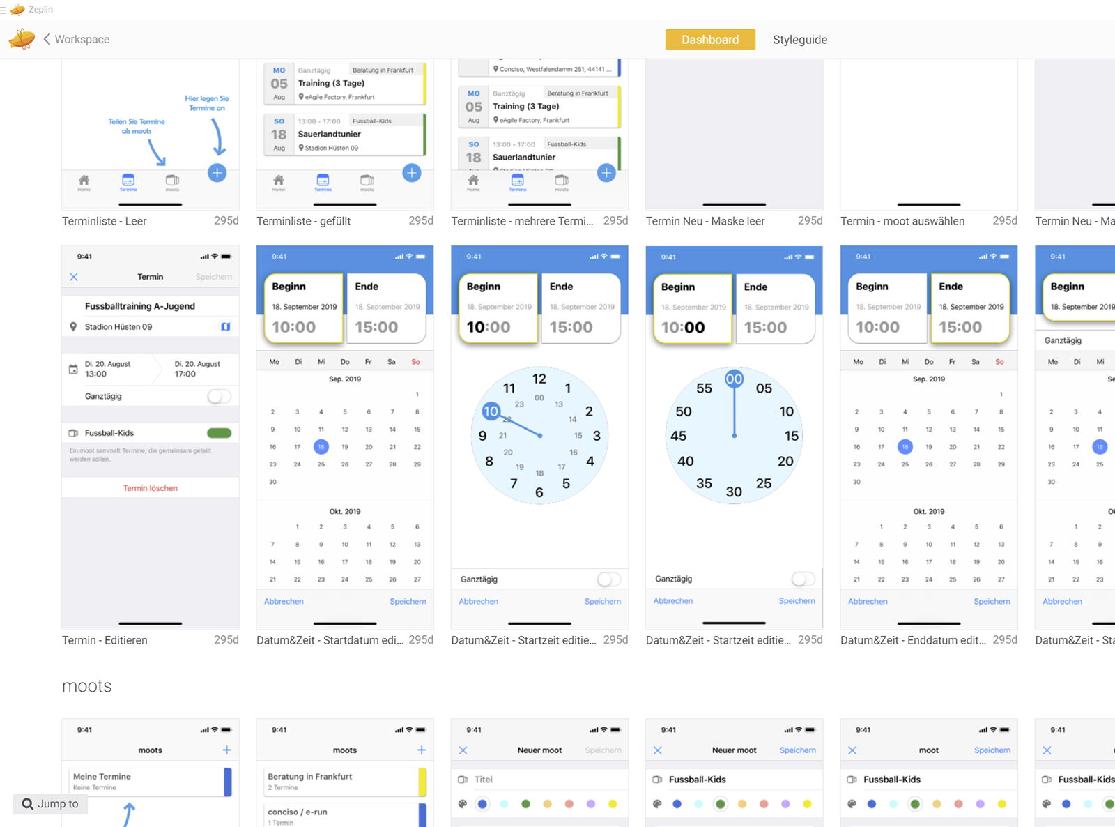 UX optimisation with Zeplin